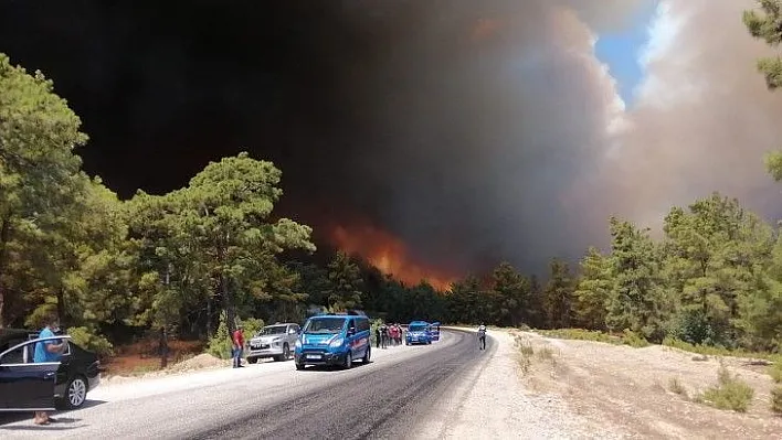 Antalya'daki orman yangını büyüyor!