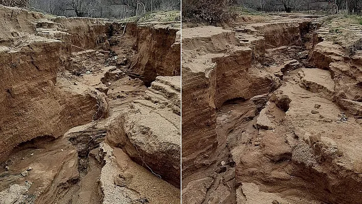 Aşırı yağışlar sonrası korkutan görüntü