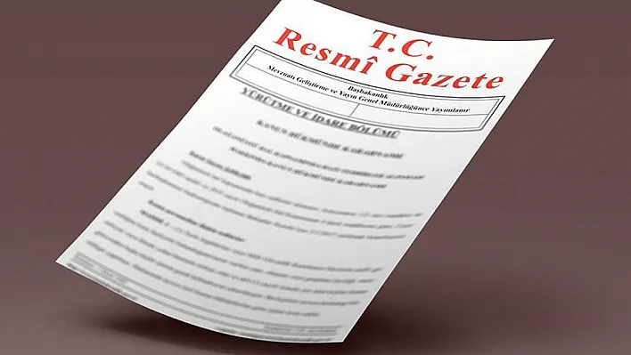 Atama kararları Resmi Gazete'de