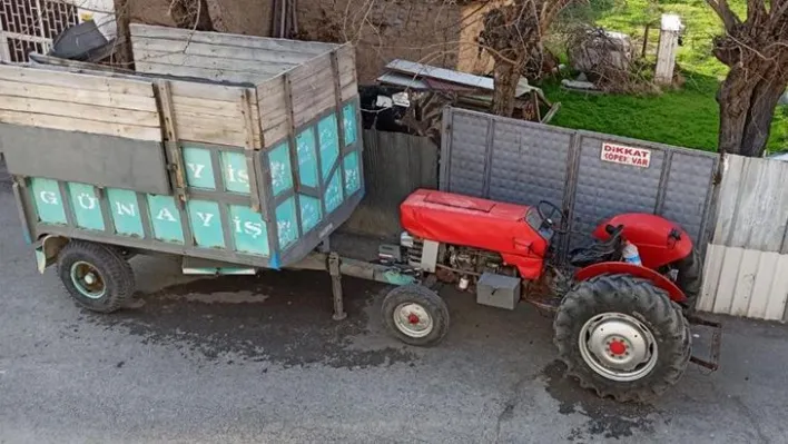 Bahçe içerisindeki römorku çaldılar