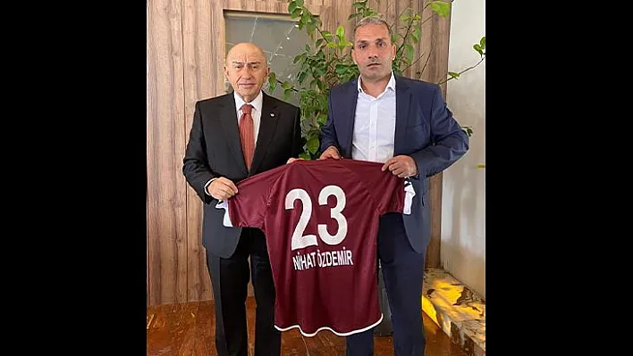 Başkan Çayır TFF Başkanı Özdemir ile bir araya geldi