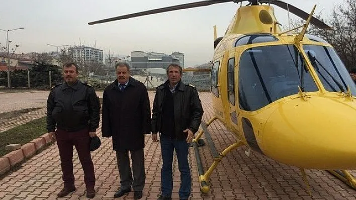 Bölge Enerji Hatları Helikopterle Denetleniyor