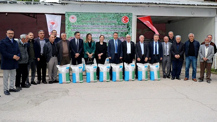 Çiftçilere fasulye tohumu dağıtıldı