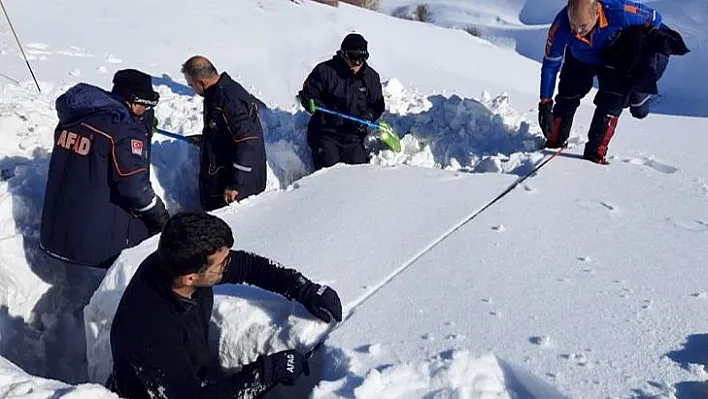 Çığda arama kurtarma tatbikatı yapıldı