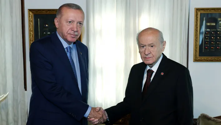 Cumhurbaşkanı Erdoğan, Bahçeli  ile görüştü