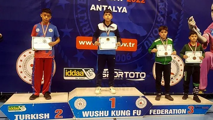 Elazığ'a Wushu Kung Fu'da 4 madalya