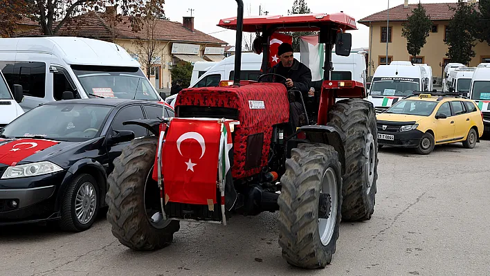 Elazığ'da 'Gazze'ye Yol Olduk' konvoyu