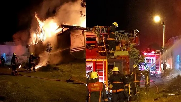 Elazığ'da çıkan yangın paniğe neden oldu