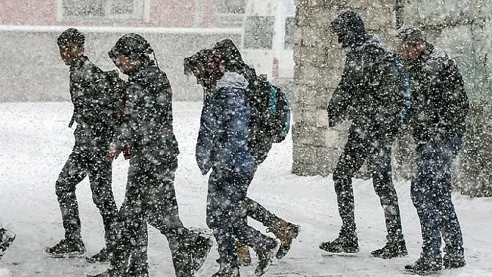 Elazığ'da eğitime kar tatili