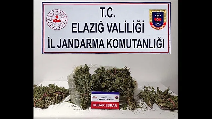 Elazığ'da esrar ele geçirildi