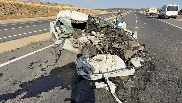 Elazığ'da feci kaza!