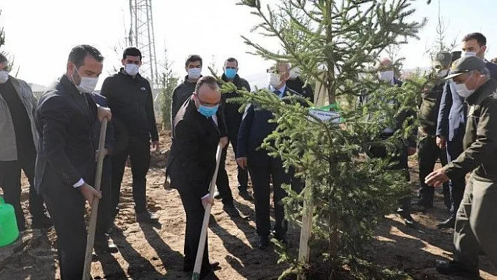 Elazığ'da fidanlar toprakla buluştu