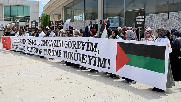 Elazığ'da Gazze için sessiz çığlık