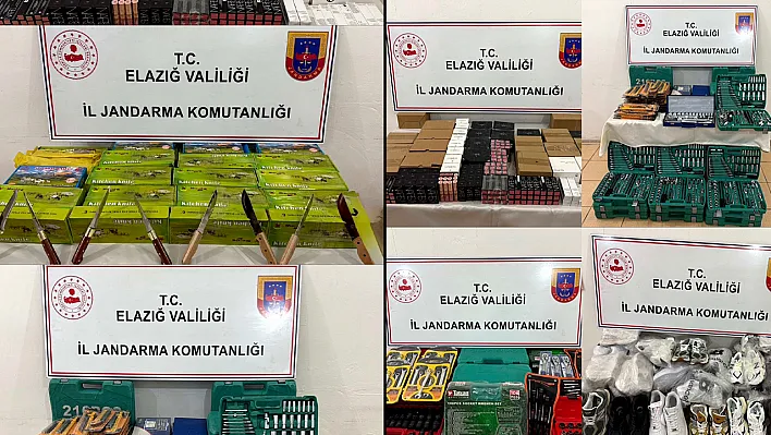 Elazığ'da kaçak ürünler ele geçirildi