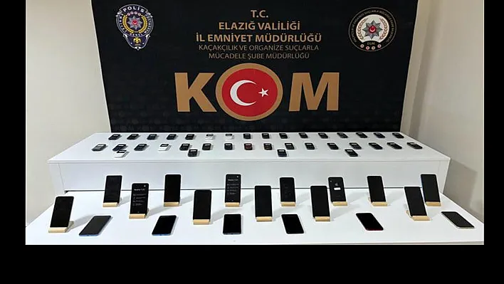 Elazığ'da kaçakçılık operasyonu