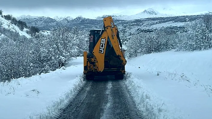 Elazığ'da kar 230 köy yolunu kapattı