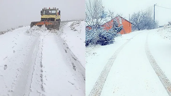 Elazığ'da karla mücadele başladı