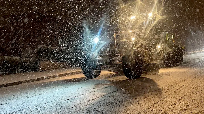 Elazığ'da karla mücadele seferberliği