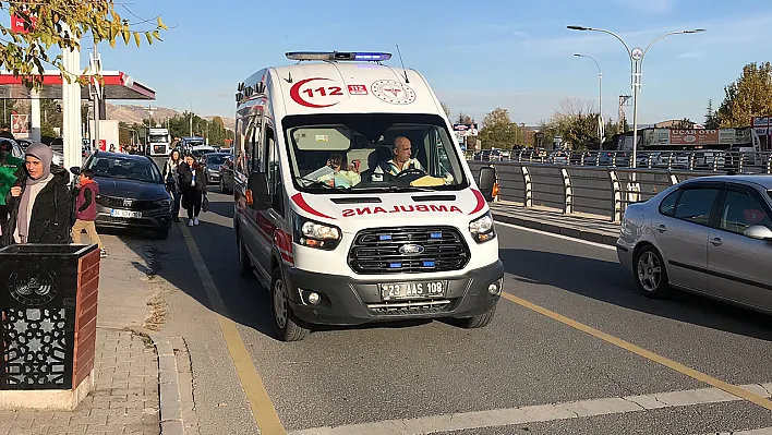 Elazığ'da kaza! Genç kız ağır yaralandı