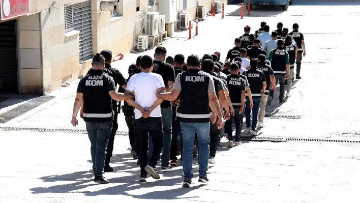 Elazığ'da 'Kuyu-16' operasyonu şüphelileri adliyede