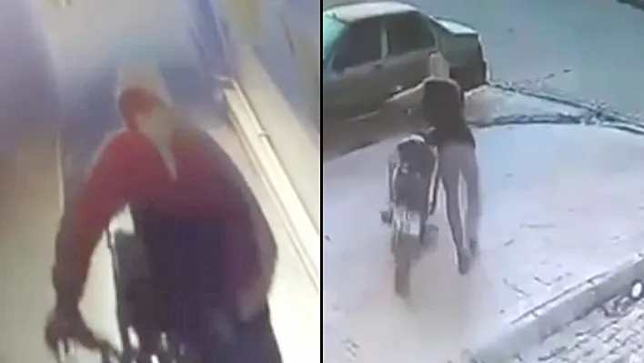 Elazığ'da motosiklet hırsızları iş başında