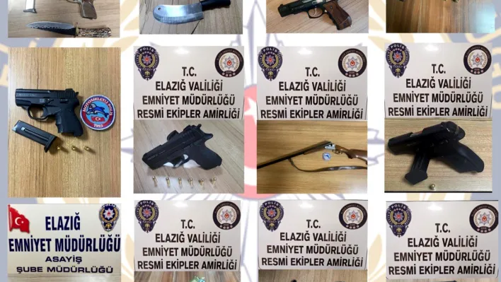 Elazığ'da ruhsatsız silah operasyonu