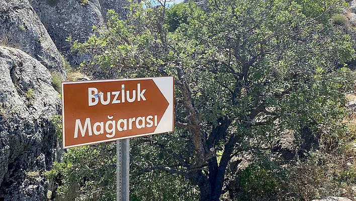 Elazığ'da serinlemenin adresi 'Buzluk Mağarası'