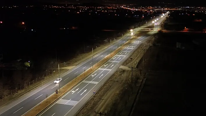 Elazığ-Diyarbakır yolu aydınlandı