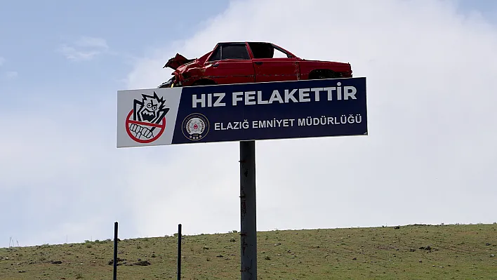 Elazığ Emniyetinden gerçekçi hız uyarısı