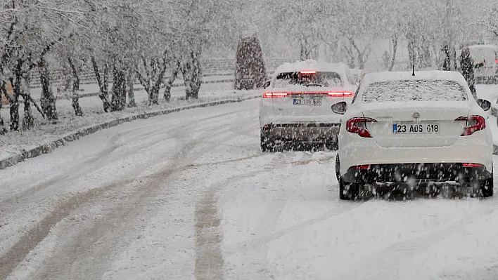 Elazığ için kar uyarısı! Dikkatli olun