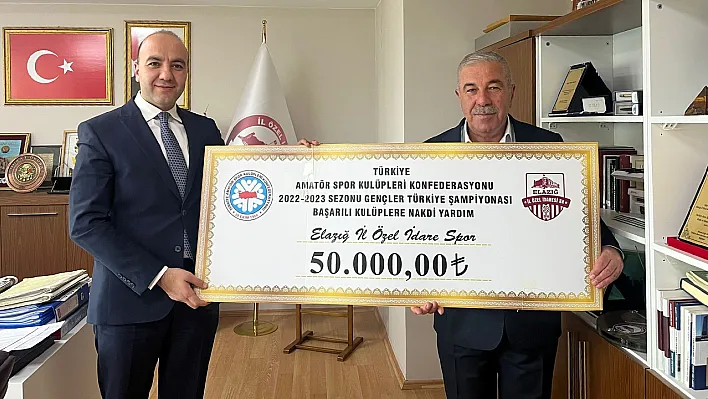 Elazığ İl Özel İdaresi Spor ödüllendirildi