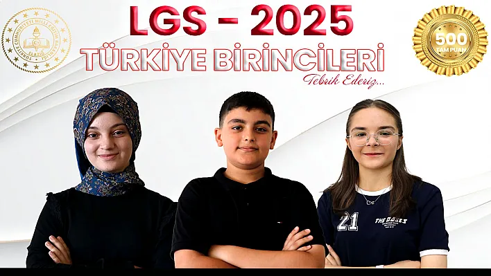 Elazığ LGS'de Türkiye birincileri belli oldu