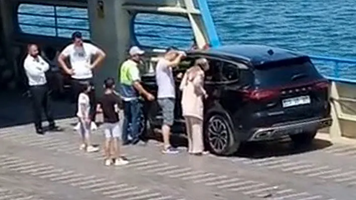 Elazığ-Pertek feribotunda panik