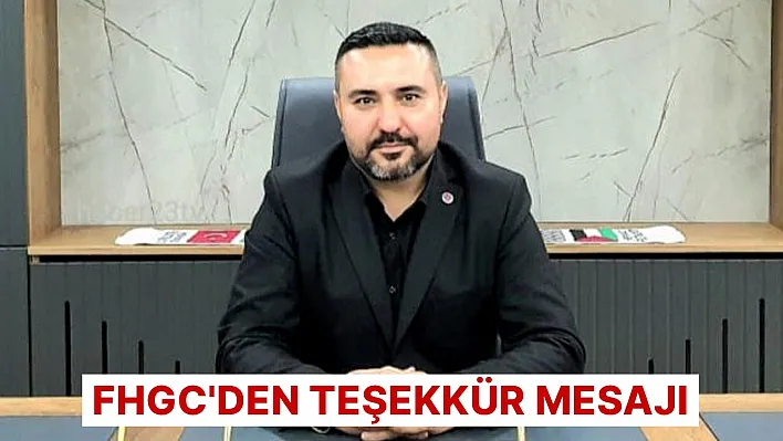 FHGC'den teşekkür mesajı