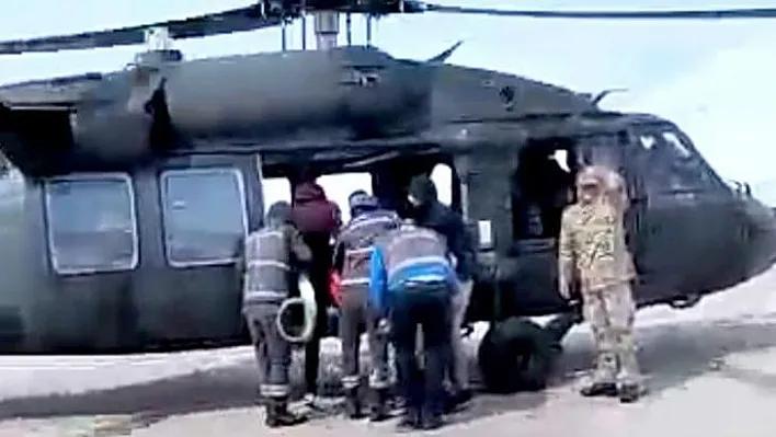 Fırat EDAŞ arızaya helikopter ile müdahale etti