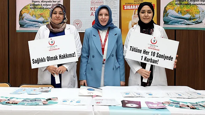 FÜ Hastanesinde 'sigara bırakma' standı kuruldu