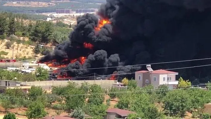 Gaziantep'te korkutan yangın