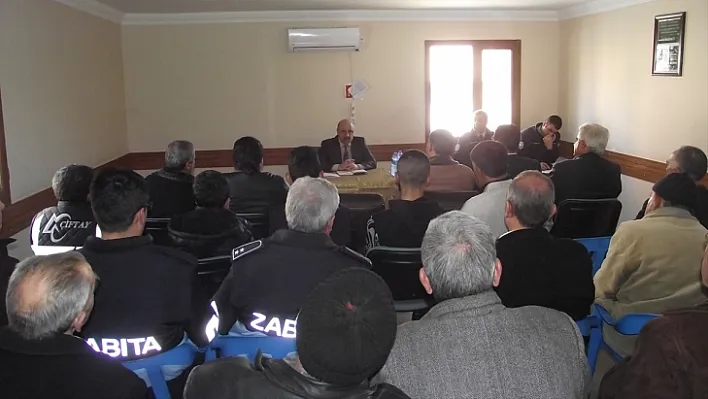 Keban'da 'Huzur' toplantısı yapıldı