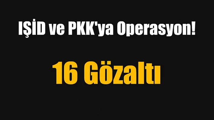 Elazığ'da operasyon!