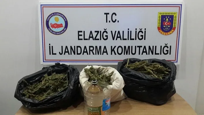 Elazığ'da 26,5 kilogram esrar ele geçirildi