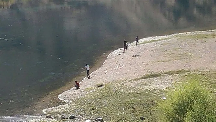 Fırat Nehri'nde yasa dışı avlanma