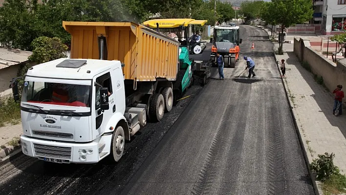 Elazığ Belediyesi asfalt çalışmalarını sürdürüyor