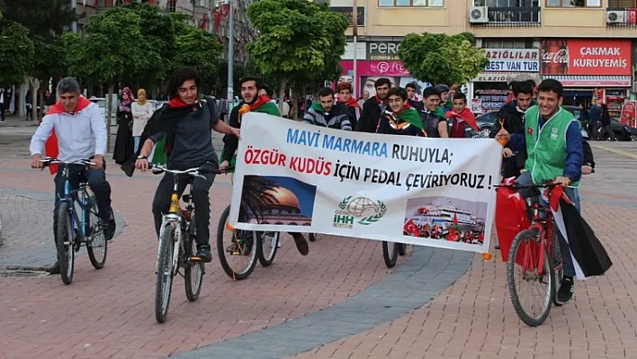 Özgür Kudüs için pedal çevirdiler