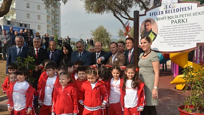 Kahraman şehit polis Fethi Sekin'in ismi Efeler'de ölümsüzleşti