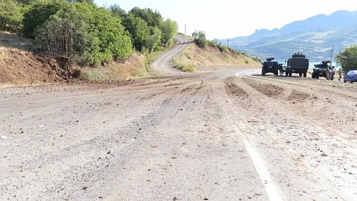 Tunceli'de zırhlı araca EYP'li saldırı