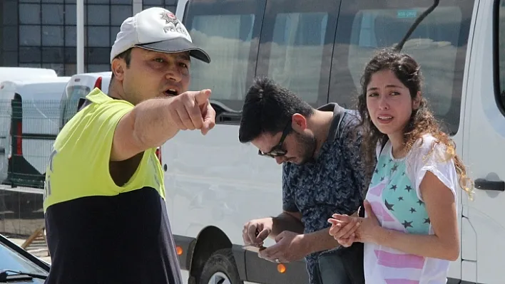 Kaza sonrası gözyaşlarına boğuldu
