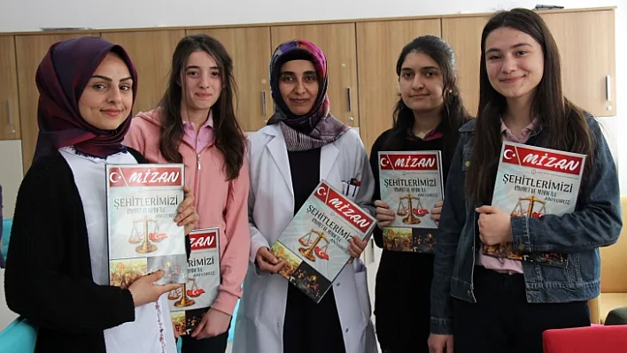 Öğrenciler şehitlerin anısına dergi çıkardı