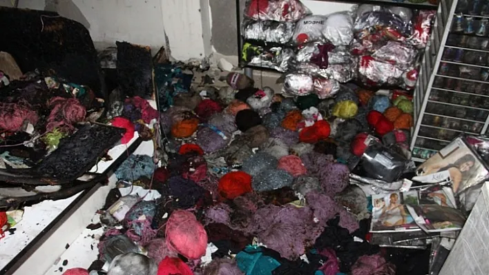 Mikro krediyle kurduğu iş yeri küle döndü