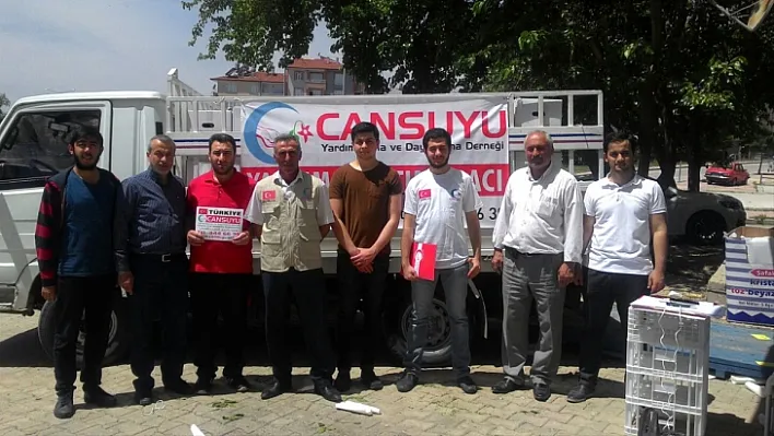 Cansuyu'ndan 200 aileye gıda yardımı