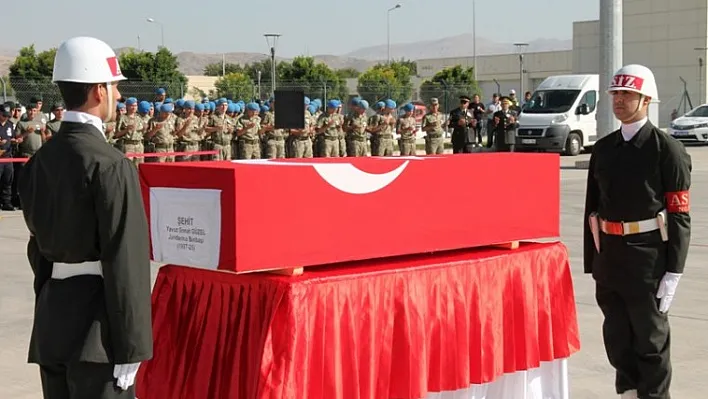 Şehit Binbaşı'nın naaşı Ankara'ya gönderildi